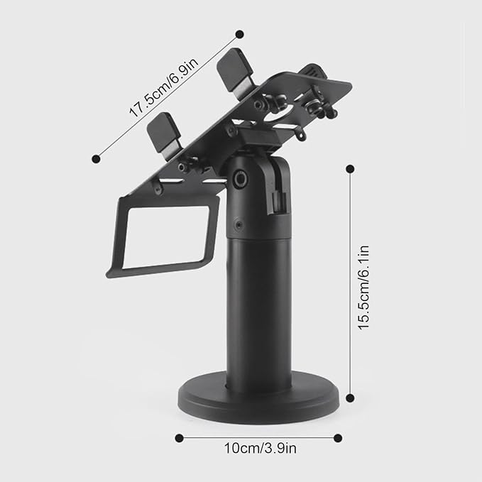 POS System Stand, 360-Degree Rotation Holder, Ergonomic Credit Card Terminal