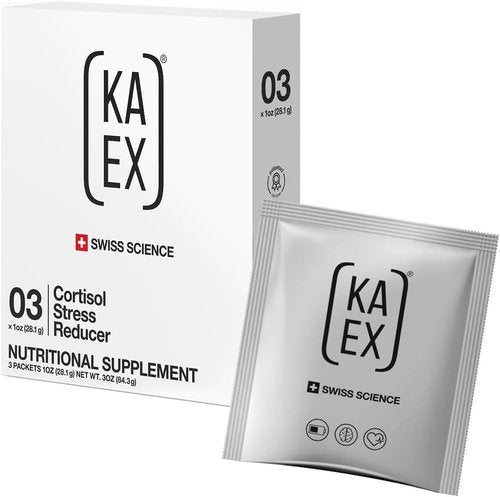 KA EX Cortisol Stress Reducer - Clinically Tested Post-Workout Recovery for Athletes | Vegan (3 Pack)