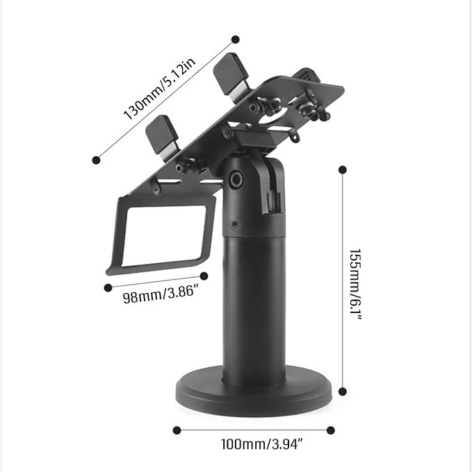 Portable POS Machine Stand, 360 Degree Adjust Angle Cashiers Counter Holder