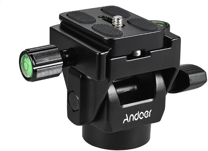 Andoer M-12 Monopod Tilt Head Panoramic Head Telephoto Bird Watching