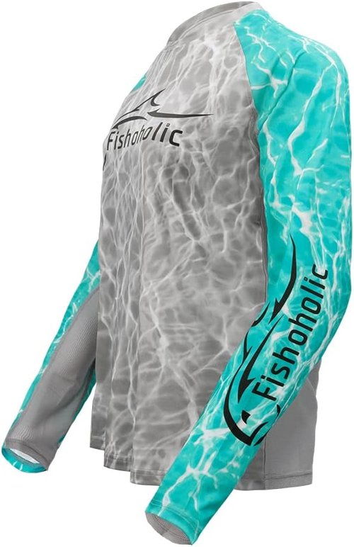 Fishoholic Women's Performance Fishing Shirt - UPF 50 Long Sleeve | Breathable Quick-Dry Sun Protection