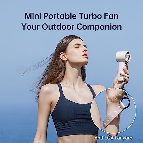 JISULIFE Handheld Fan Pro1S - Next-Gen Airflow: Up to 12H Runtime