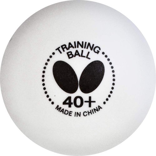 Butterfly Training Balls - 40+ Quality, Box of 6 or 120 White | Ideal for Multiball Practice