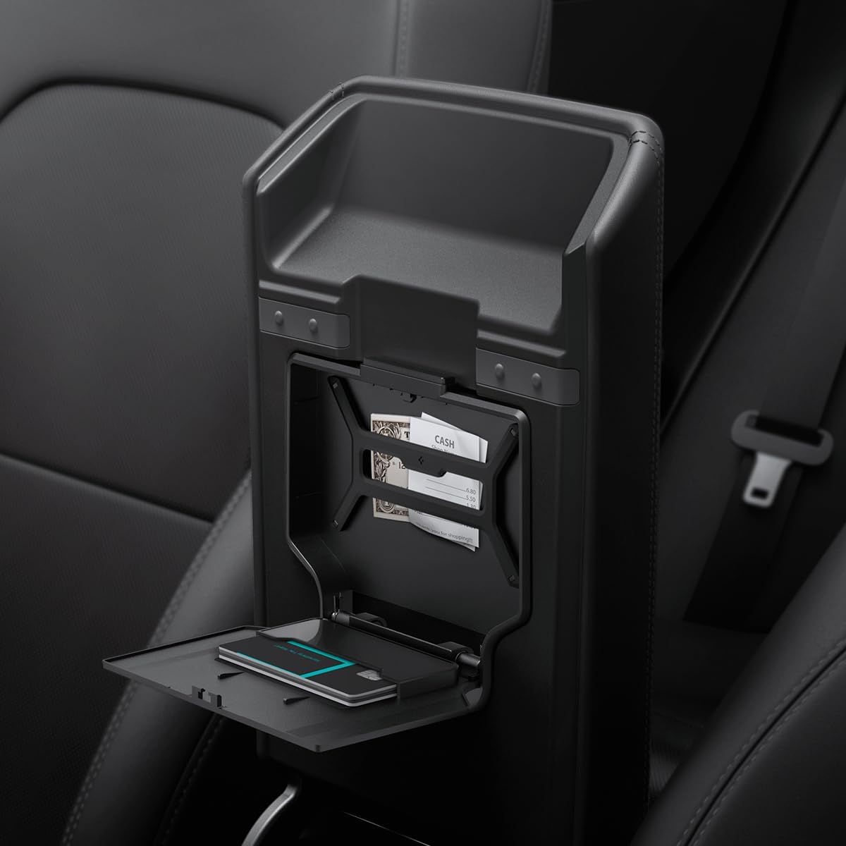 Spigen Console & Armrest Organizers for Tesla Model Y Juniper, 3 Highland