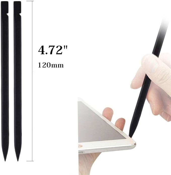 fixinus 10 Pieces Universal Black Stick Spudger Opening Pry Tool Kit for iPhone Mobile Phone iPad Tablets MacBook Laptop PC Repair