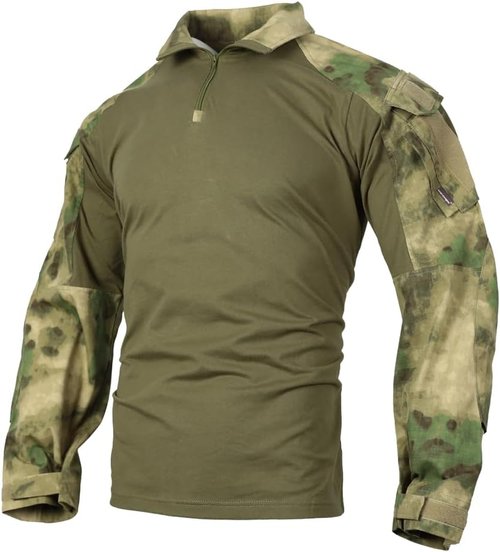 EMERSONGEAR Men's Tactical Shirt - Gen3 Quick-Dry Long Sleeve BDU for Airsoft & Paintball | Army Green