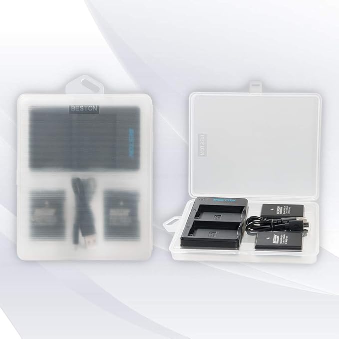 BESTON 2-Pack EN-EL14 / EN-EL14a Battery Packs and Rapid USB Charger Compatible