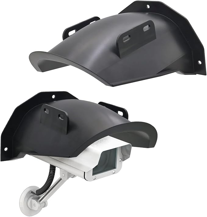 DGQ Outdoor CCTV Camera Top Cover, Weatherproof Glare Protection Cover Sunshade
