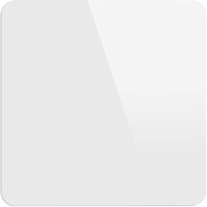KINJOEK 12 x 12 Inch 30x30CM Acrylic White Reflective Display Table Riser