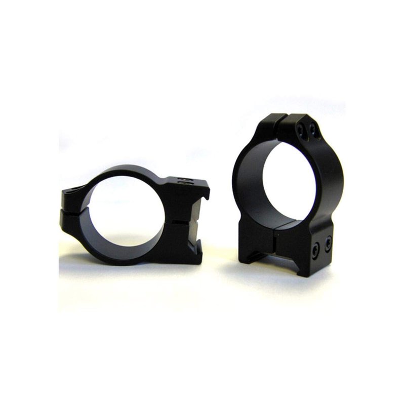 WARNE 14BM CZ 550 Permanently Attached Scope Rings, Solid Steel, Vertically Split, 30 mm, Med Matte