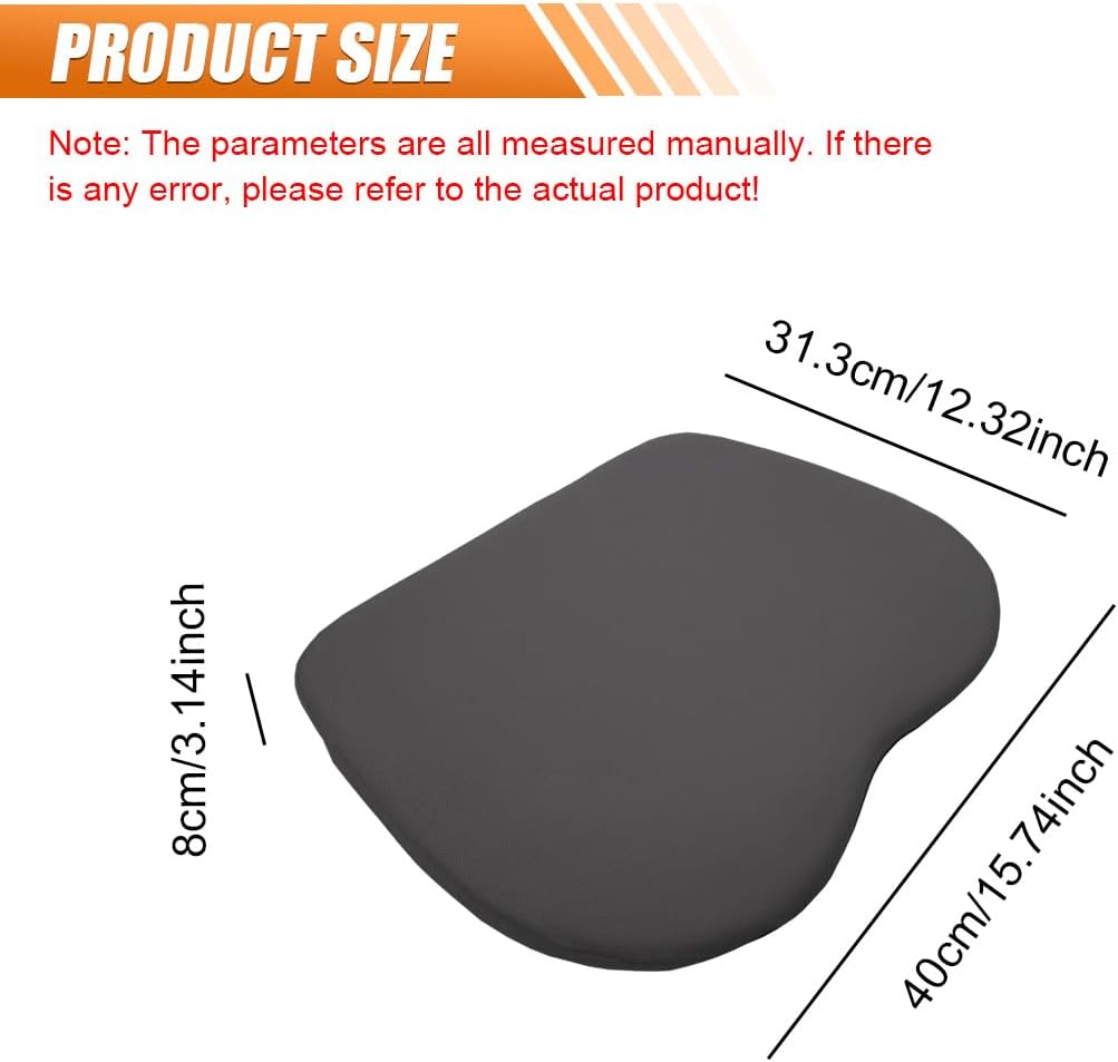2 in 1 Wedge Car Cushion and Lumbar Support Pillow for Driving, Memory Foam Automotive Seat Booster Cushion, Non-Slip Vehicle Seat Pad for Car, Home, Office(Gray)