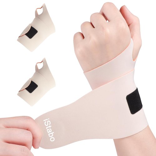 2 Pack Wrist Brace by [Brand Name] - Ultra Thin Elastic Support for Carpal Tunnel Relief | Fits Small & Medium Hands