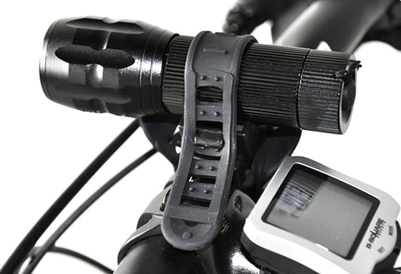 PLIAVAON Bicycle Flashlight Stand - Bicycle Front Handlebar Adjustable Headlamp Flashlight Holder, Pump Clamp - Cycling Gear Accessories, Single Pack