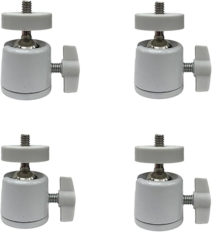 Universal 1/4" Swivel Mini Ball Head Tripod Mount, 360 Degree Rotating Adapter