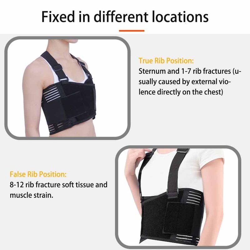 YingXue Broken Rib Support Brace, Rib and Chest Support Brace, Rib Belt for Ribs Support, Dislocated Ribs Protection, Sternum Injuries and Pulled Muscle Pain (XXL 43" to 53")