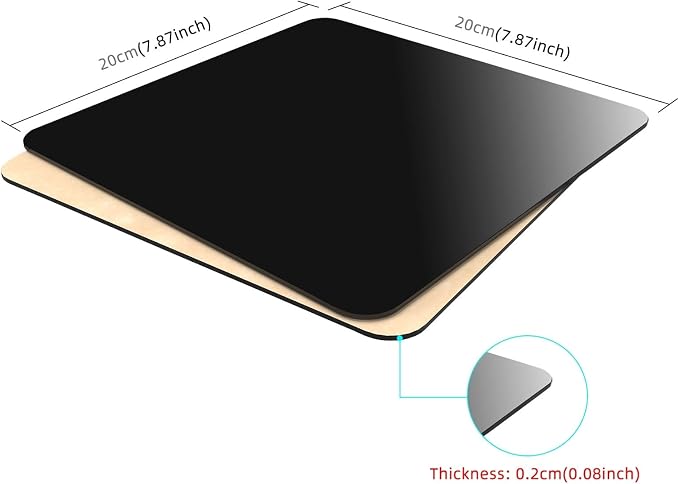 PULUZ 8"x8"/ 20x20cm Acrylic Reflective Display Background Board