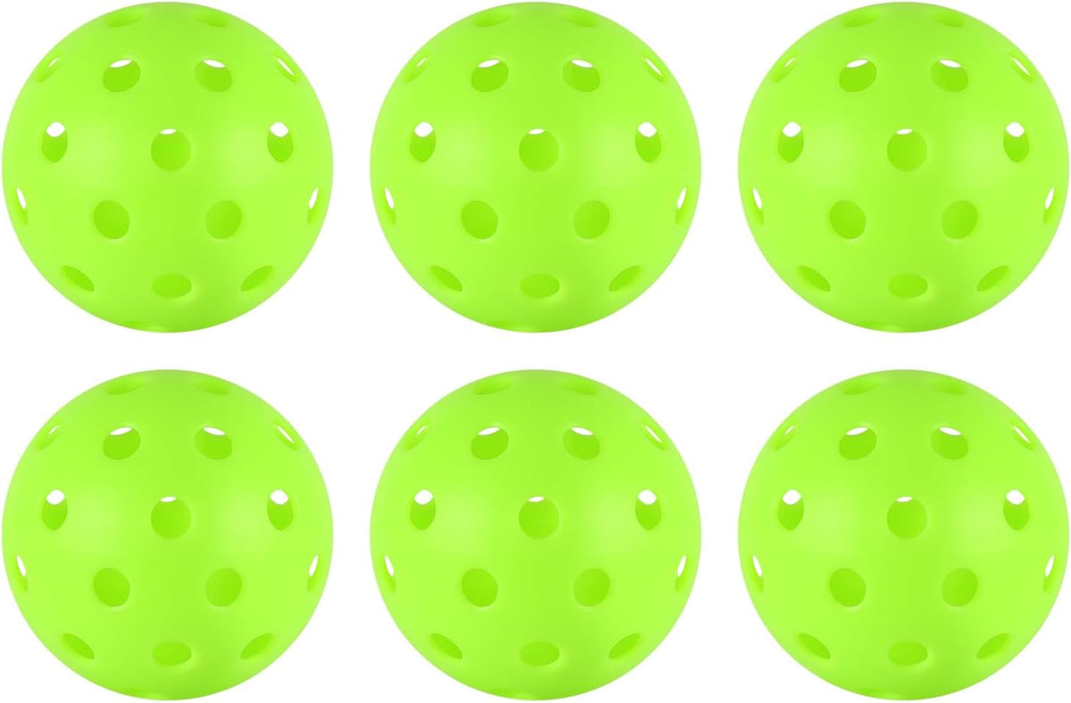 Pickleball Balls Set - 40 Hole Outdoor Balls with 8mm Precision Drilling | 100 Pcs Professional Quality