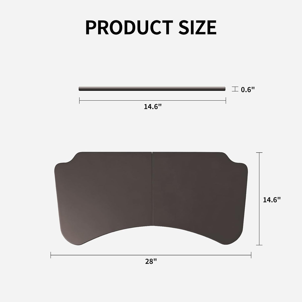 Foldable ABS Car Desk & Food Tray for BMW X3/X5/X7, Tesla Model 3/Y/S/X