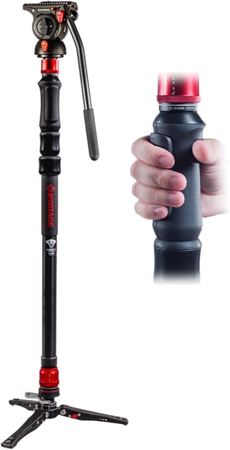 IFOOTAGE Monopod Cobra 3 Strike A150S+K5S, 1/4'' & 3/8'' Quick Release