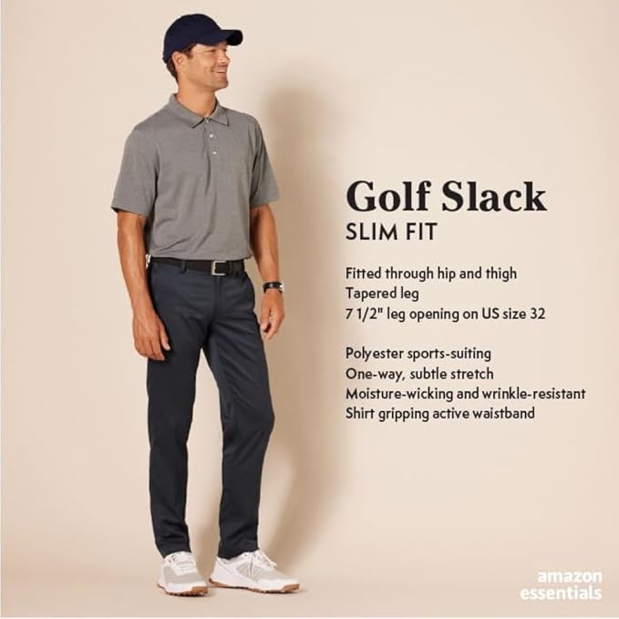 Amazon Essentials Men's Slim-Fit Stretch Golf Pant