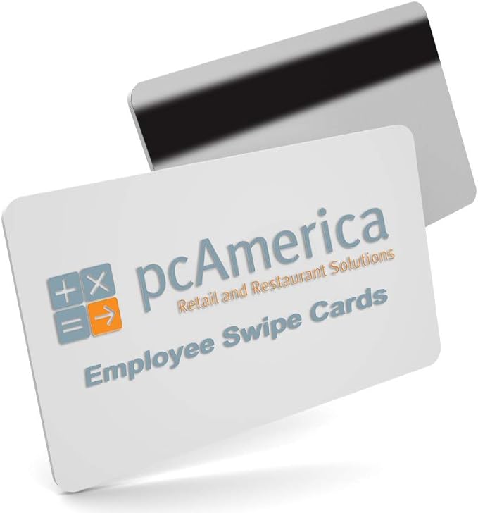 50 pcAmerica POS Server Swipe Cards + 3 Credit Card Reader Cleaning Cards