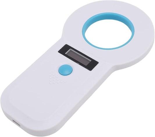 15 Digits Pet Chip Reader USB Connectivity Supports FDX B for EMID Double Frequency Pet Identification Ideal for OntheGo Scanning (White)