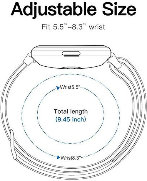 Lamshaw Compatible for RUIMEN Smart Watches Bands, 22mm Stretch Elastics Nylon Adjustable Replacement Strap Accessories for Men & Women Compatible for RUIMEN D1 1.85" Smart Watches (Black)