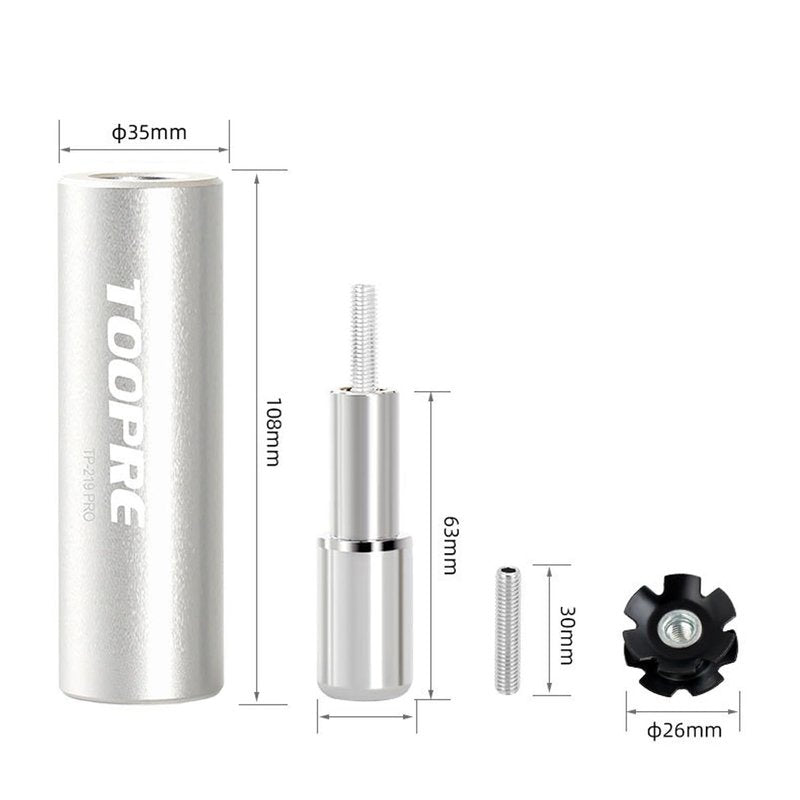 Shcobomo Bicycle Fork Star Nut Setting Installer with Free Spare Special Screw, Foundation Star Nut Setter Installation Tool for 1", 1-1/8" Threadless Fork Tubes