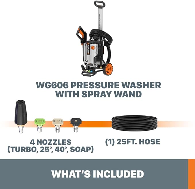 Worx 13 Amp Electric Pressure Washer 2090 PSI - WG606