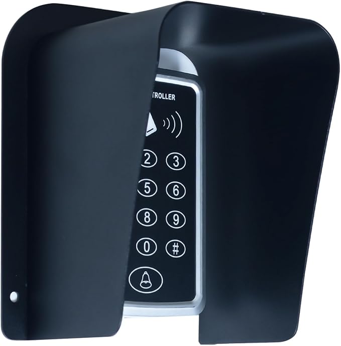 Doorbell Rain Cover Black Metal Cold Rolled Steel Shell Protector