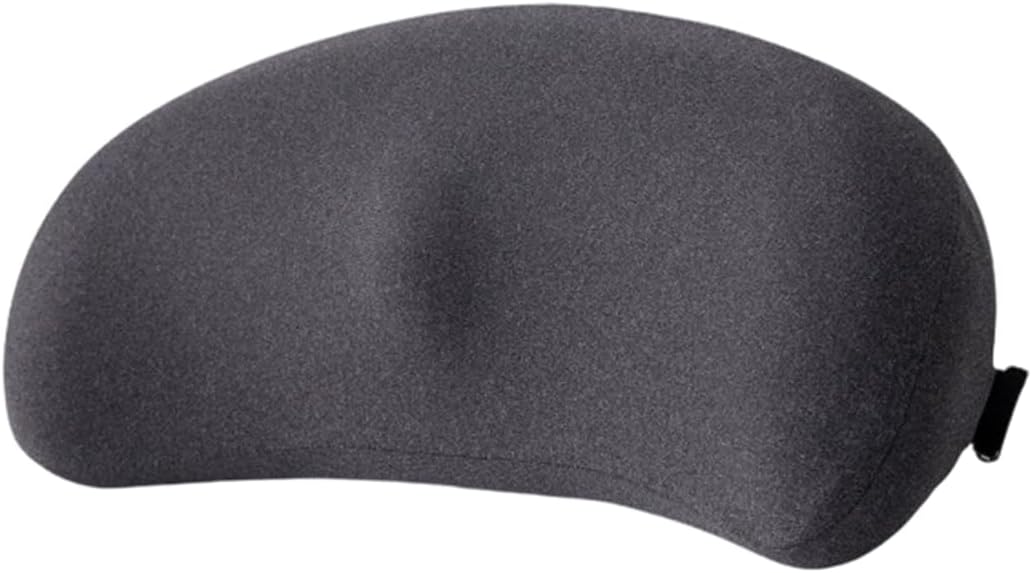 Car Lumbar Support Pillow, Memory Foam Driver Seat Lumbar Pillow for Sciatica, Coccyx, Lower Back Pain Relief, Auto Interior Back Support Cushion for Long Sitting, Universal Fit (Dark Gray)