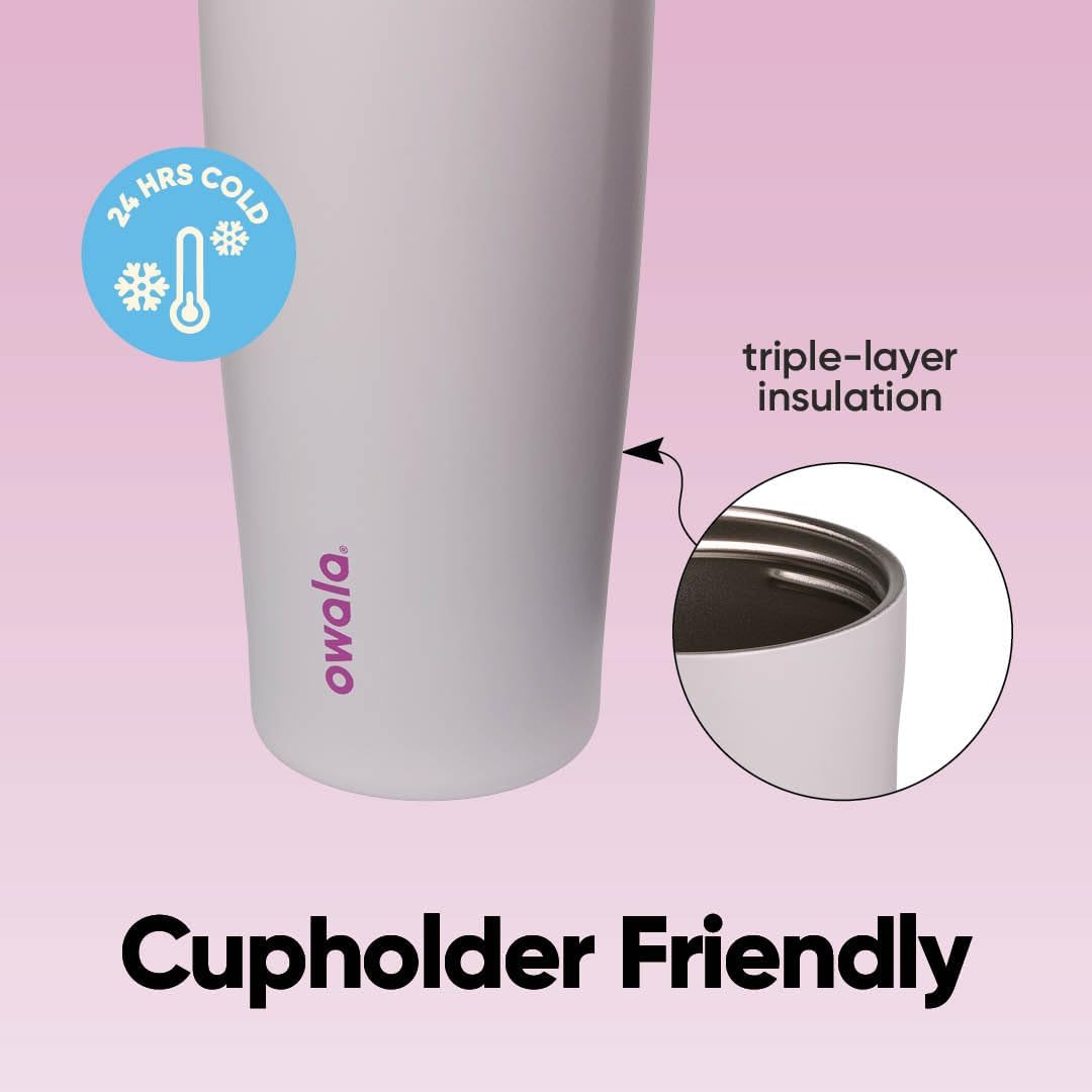Owala FreeSip Sway Insulated Water Bottle - 40oz Stainless Steel with Two-Way Spout & Built-In Straw | BPA Free, Leak Proof, Ideal for Travel & Sports