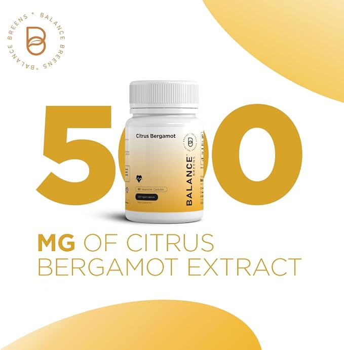 Balance Breens Organic Ceylon Cinnamon 1200mg + Citrus Bergamot 500mg Supplement Combo