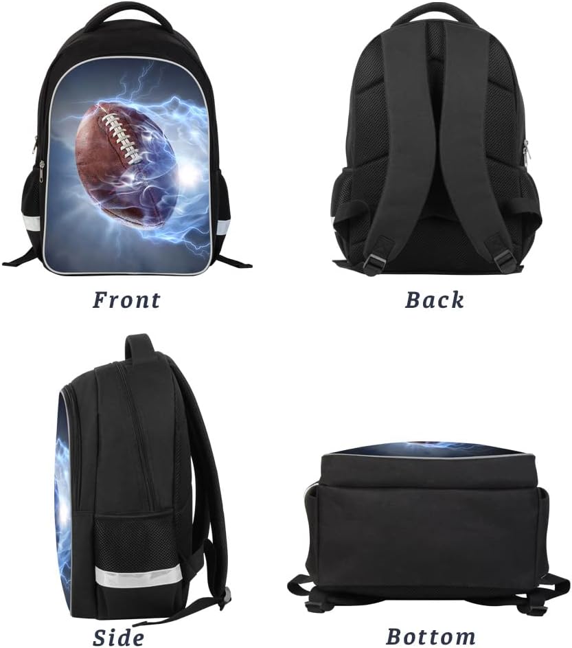 Skiennix Luminous 3D Print School Backpack - Large Capacity & Lightweight Design for Kids