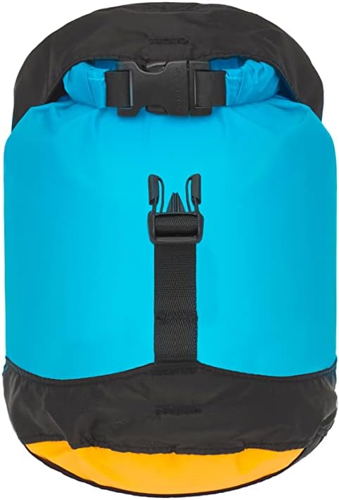 Sea to Summit eVac Compression Dry Bag - Ultra-Lightweight Waterproof Storage, 3L, Atoll Blue