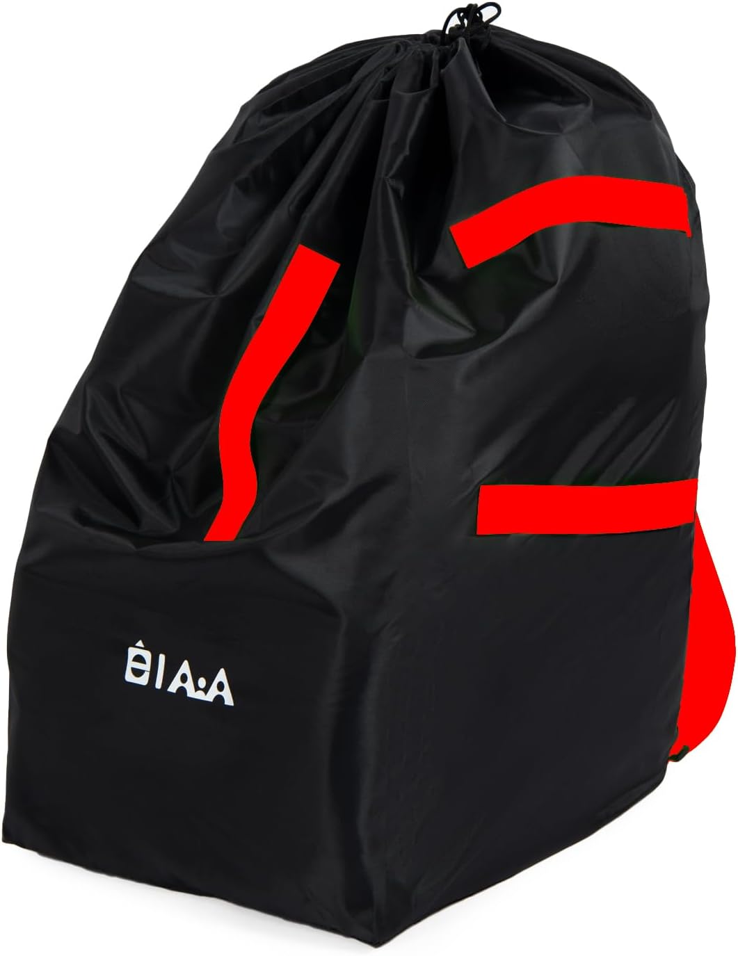 elaia Large Waterproof Car Seat Travel Bag for Airplane with Green Straps