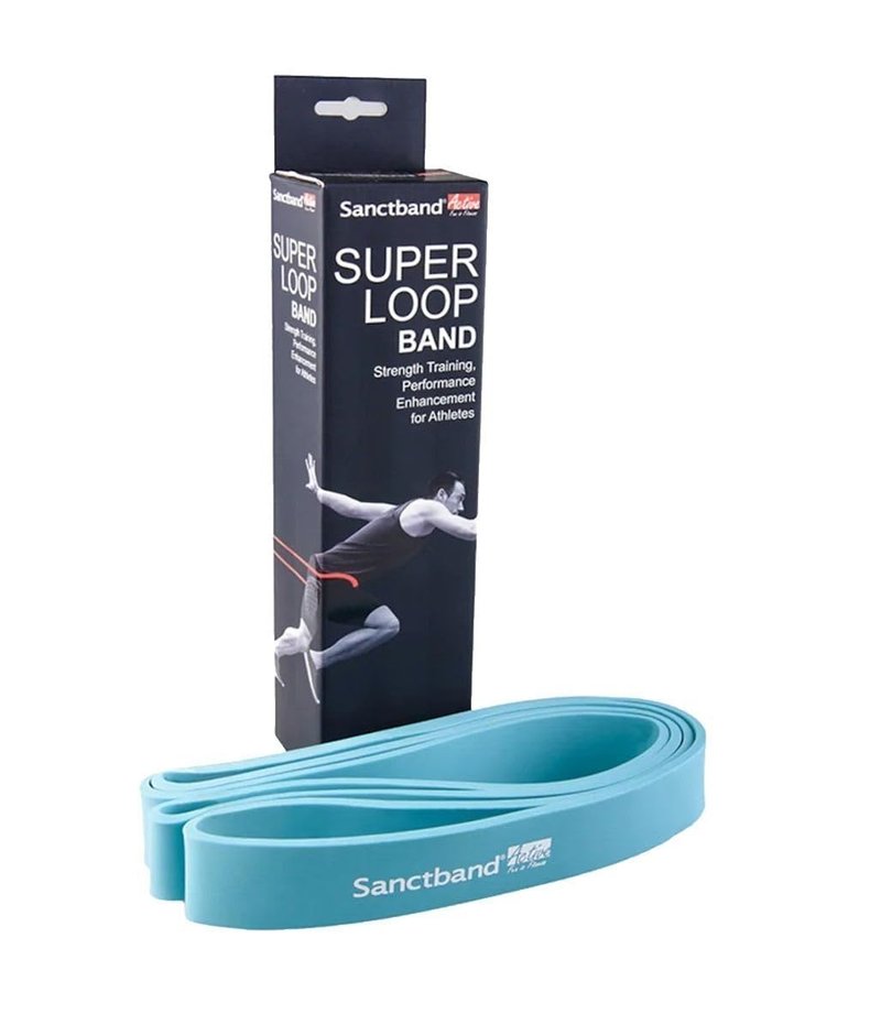 Sanctband Active Super Loop Band-Teal Size: 1 3/8" (W) x 3/16"(T) x 41" (LFL) Super Loop Band (Extra Heavy) Resistance Training