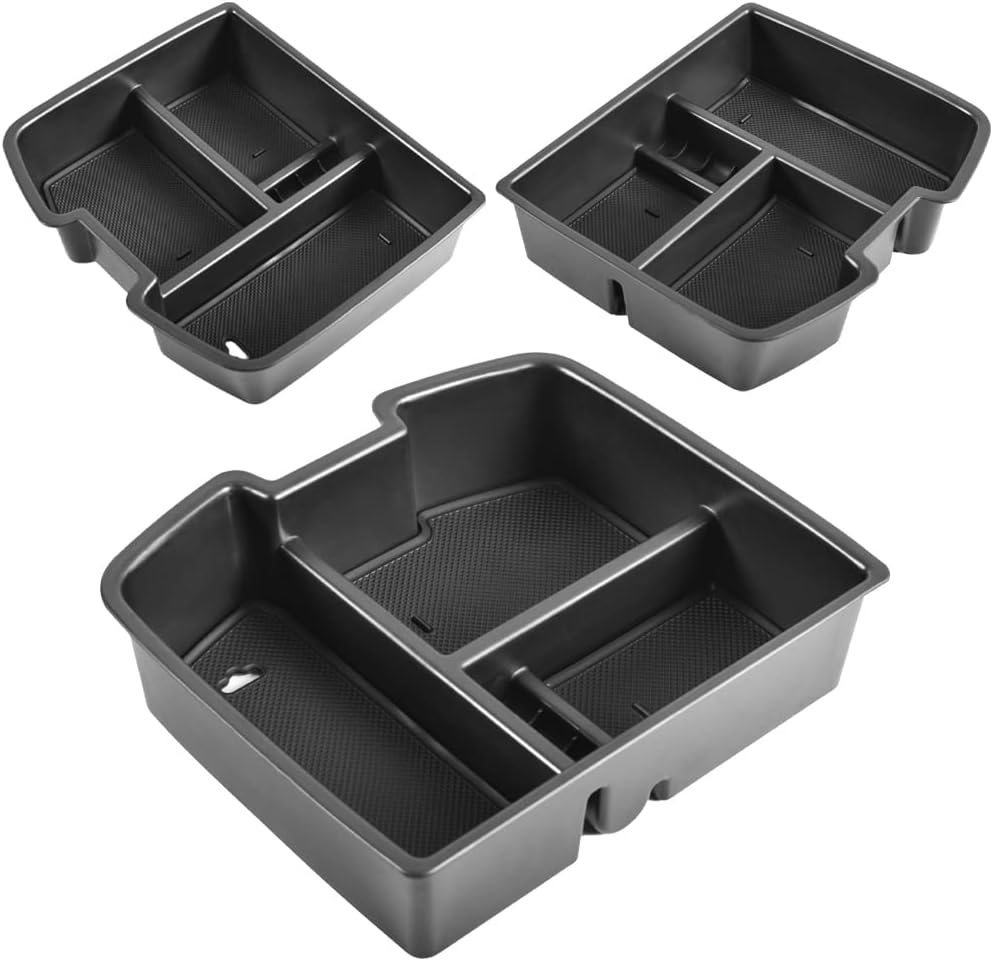 TACORBO Center Console Organizer Tray for 2007-2014 GMC Sierra 2500 3500 Accessories Yukon XL Silverado 2500 3500 Suburban 1500 Tahoe / 07-13 GMC Sierra 1500 Chevy Silverado Suburban 2500 Avalanche