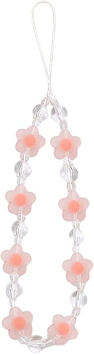 Beaded Phone Charm Lanyard Strap Girly Style Fixed Beads Pearl Lanyards