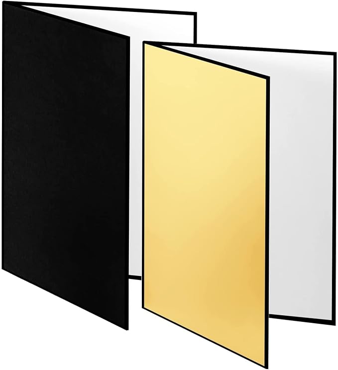 2PCS A3 17x12 Inch Photography Light Reflector Cardboard, 4 in 1 Paper Folding