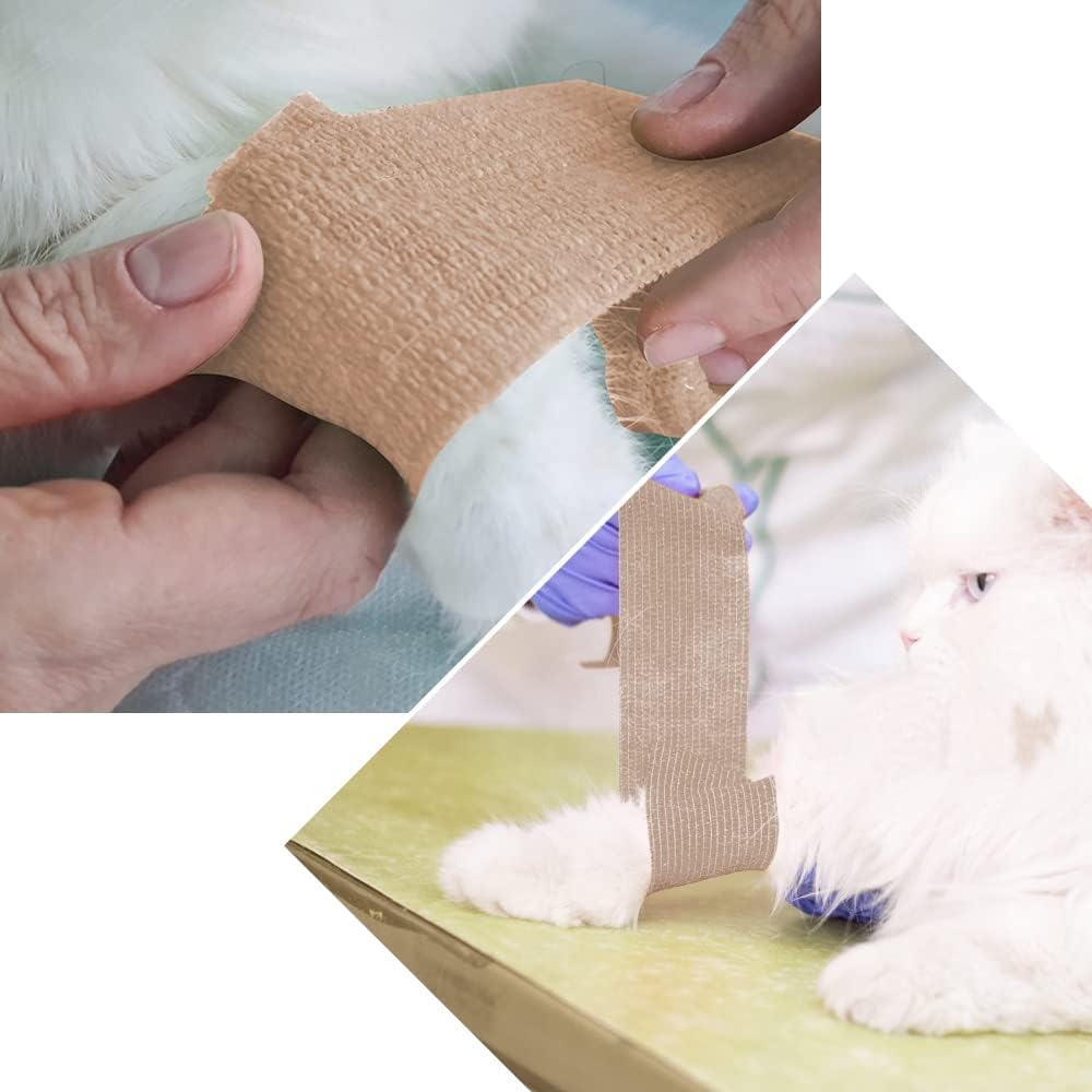 Self-Adhesive Bandage Wraps by 12Pcs | 2in x 5 Yards - Ideal for Sports, Wrist, Ankle Support