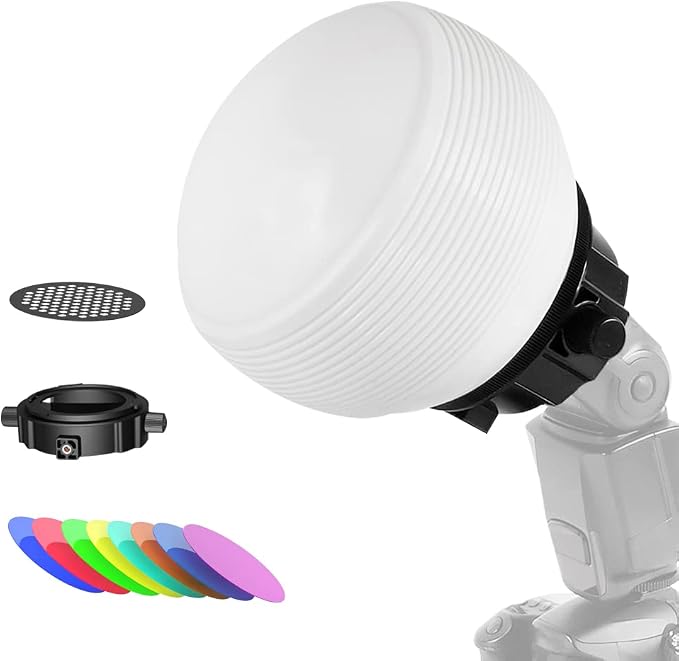 Photography Lighting Flash Diffuser Set, LENSGO Professional Flash Kit Flash