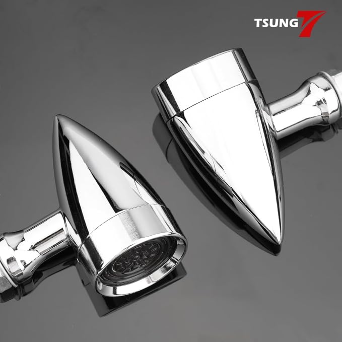 TSUNG Universal Motorcycle LED Turn Signals Lights Small Bullet Front Rear