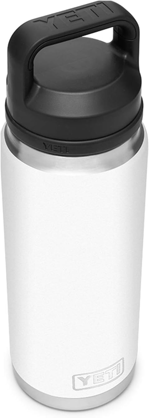 YETI Rambler 26 oz Bottle - Vacuum Insulated Stainless Steel with Chug Cap | White Finish