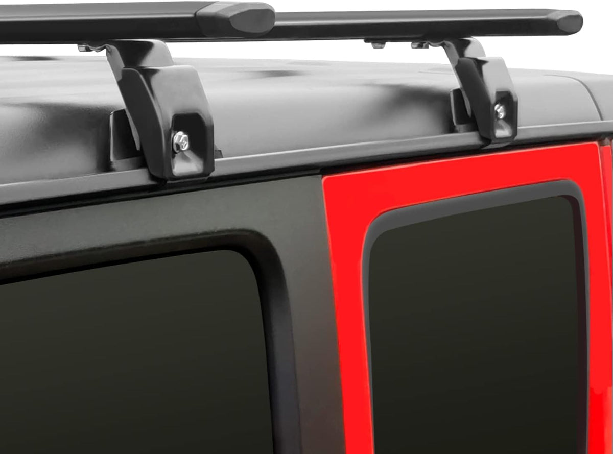 Wonderdriver Heavy Duty Roof Rack Cross Bars - 330lb Capacity for Jeep Wrangler JK JL Gladiator JT 2007-2026 | Aluminum Cargo Carrier