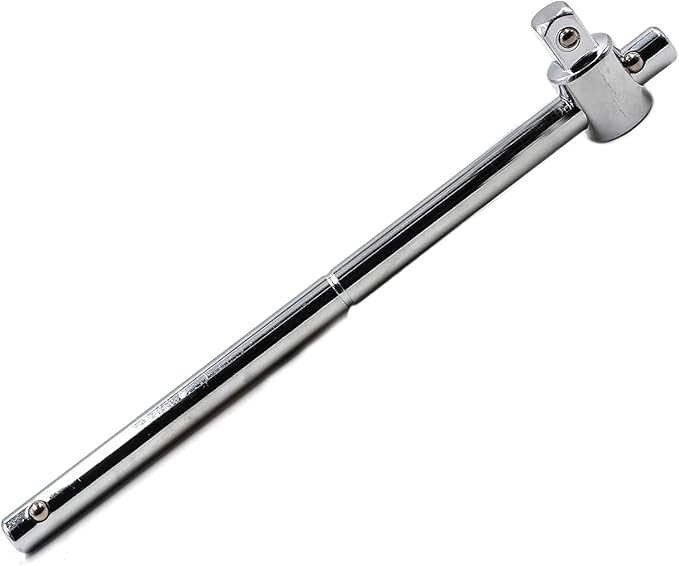 Chiloskit Slide Bar Spanner Extension,Crv Material 1/4" 3/8" 1/2" Slide Drive Socket Wrench Extension Sliding T Bar Auto Repair Tools Sleeve (1/4)