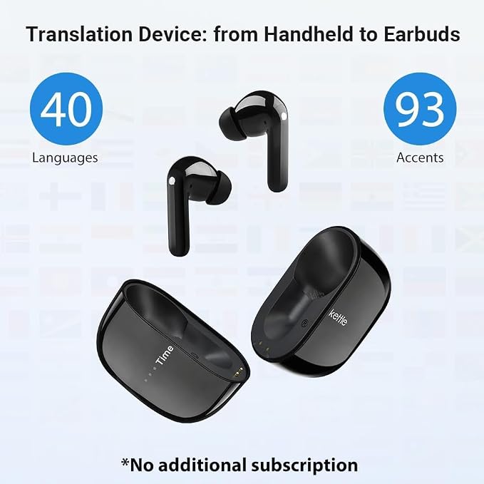 Timekettle M3 3-in-1 Language Translator Earbuds, Real-Time Translation in 43
