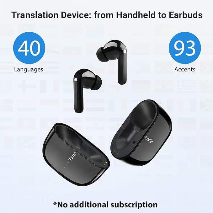 Timekettle M3 3 in 1 Language Translation Earbuds, 43 Languages & 96 Accents
