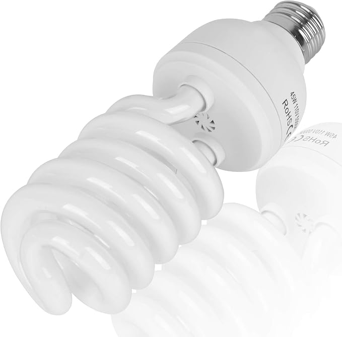 EMART Full Spectrum Light Bulb, 45W 5500K Spiral CFL Daylight