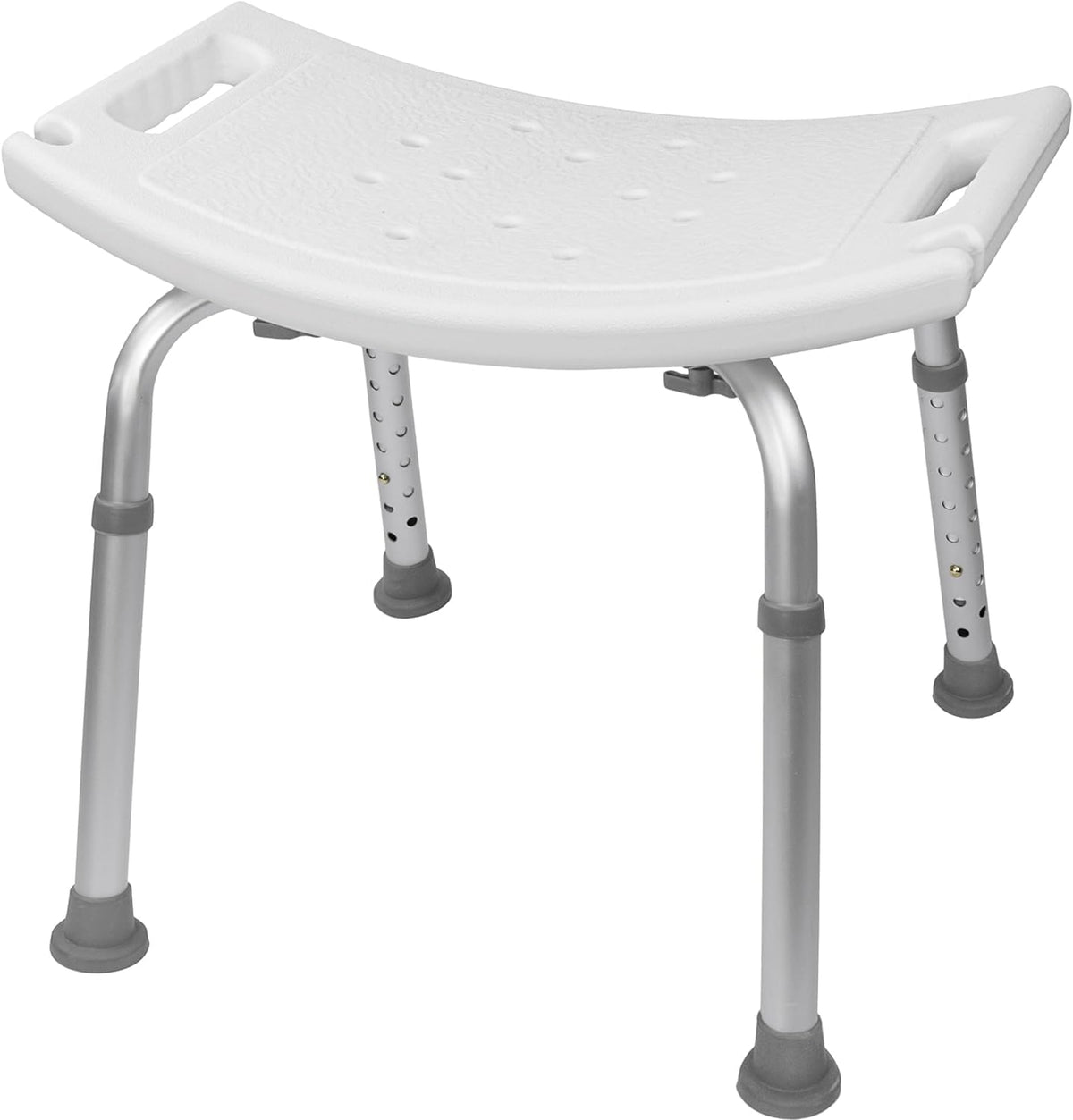 Vaunn Adjustable Shower Chair - Tool-Free Assembly Spa Bathtub Seat with Removable Back | FSA/HSA Eligible
